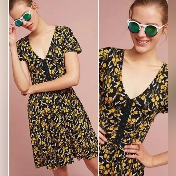 Maeve Dresses & Skirts - ANTHROPOLOGIE MAEVE SUMMER BREEZE FLORAL DRESS S Y2K Grunge Cottage Core